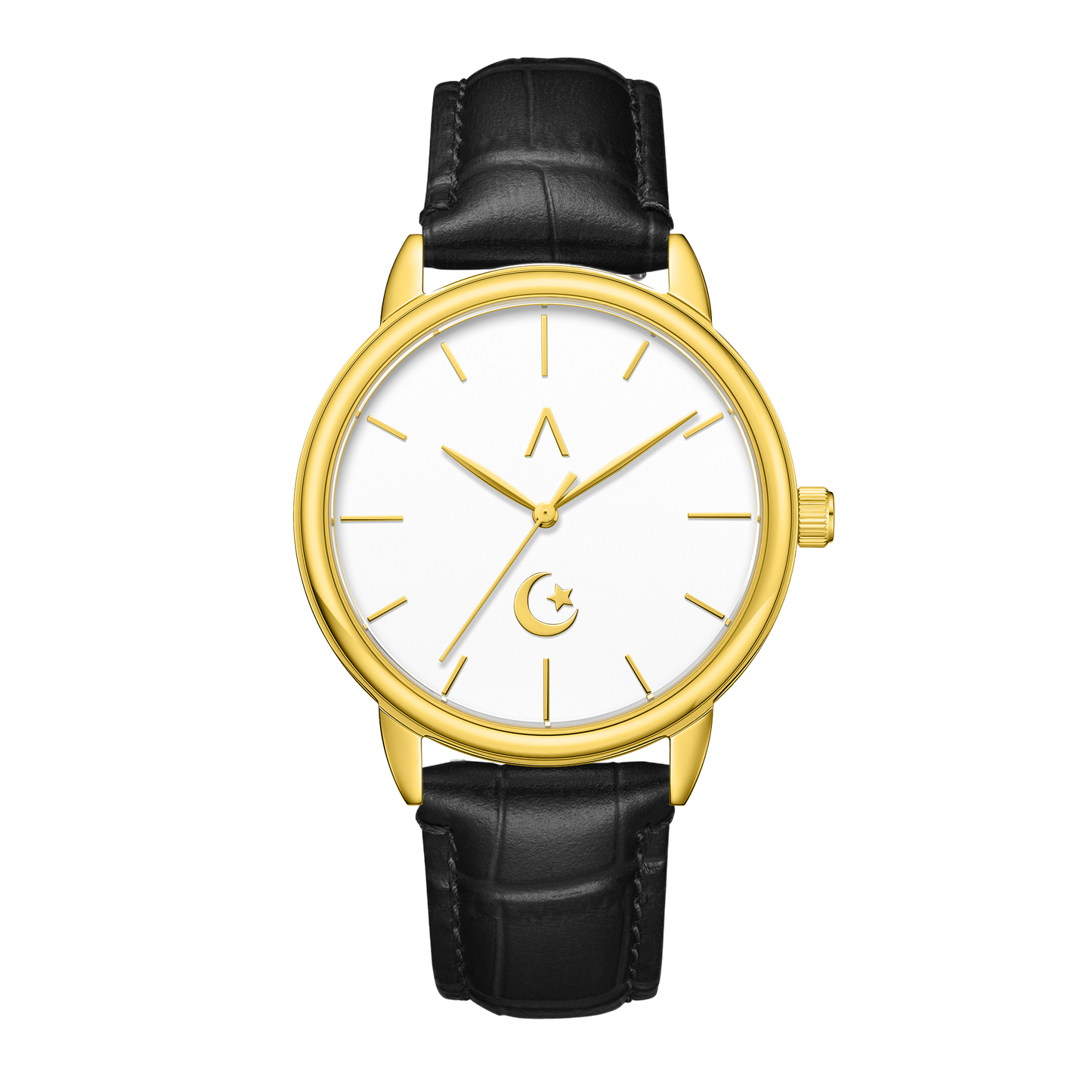 ISL-M-WG-MBC | The Islamic Watches, The Crescent moon and Star.