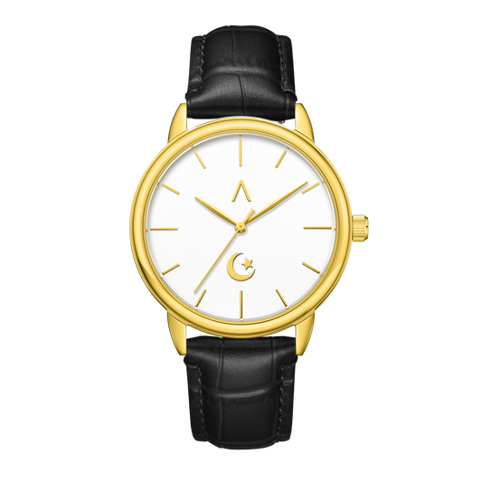 ISL-M-WG-MBC | The Islamic Watches, The Crescent moon and Star.