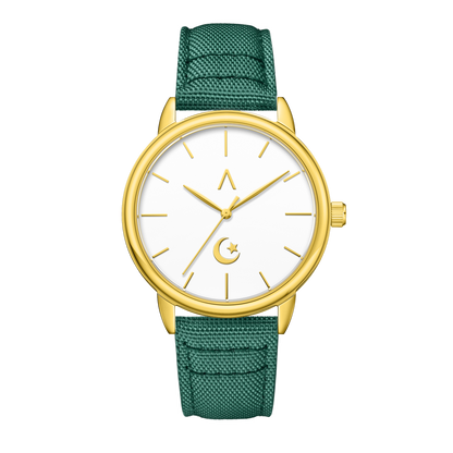 ISL-M-WG-MGFAB | The islamic Watches, Crescent moon and star.