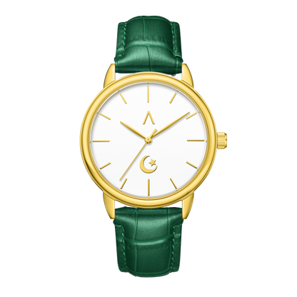 ISL-M-WG-MGRC | The Islamic Watches, The Crescent moon and star.
