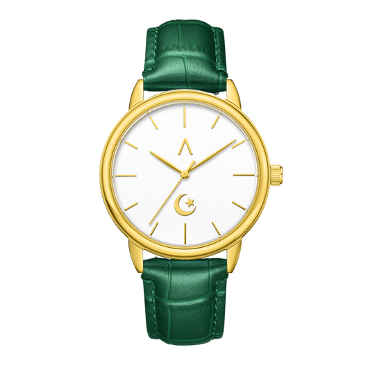 ISL-M-WG-MGRC | The Islamic Watches, The Crescent moon and star.